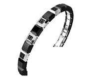 Pulsera Zancan Hombre Hi Teck in Acero Spinello EHB375 - EHB375